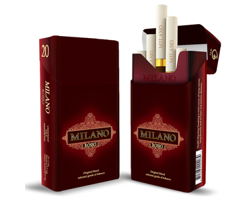 Сигареты MILANO ROSSO compact  вишня оптом