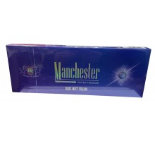 Сигареты Manchester Blue Mist Fushion (Манчестер Кнопка Черника Суперслим )