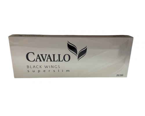 Сигареты CAVALLO Black Wings ( Кавалло Черный Суперслим ) Сигареты CAVALLO Black Wings ( Кавалло Черный Суперслим )