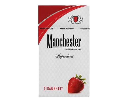 Сигареты Manchester Strawberry SuperSlims Клубника оптом